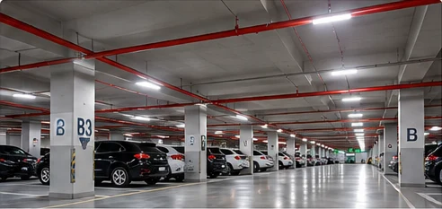 Parking Lots & Enclosed Garages